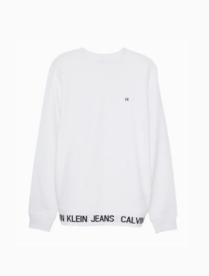 calvin klein black crew neck sweatshirt