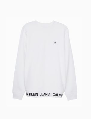 calvin klein logo crew neck sweatshirt