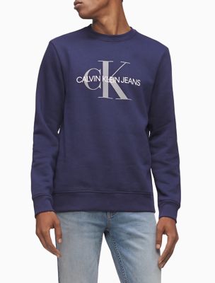 calvin klein logo crew neck sweatshirt