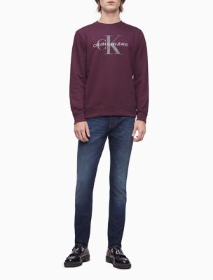 calvin klein logo crew neck sweatshirt