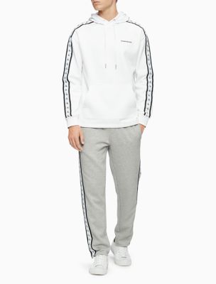 calvin klein tape neck hoodie
