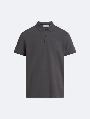 Boss Regular-fit Polo Shirt with Monogram Jacquard, Men, Size M, Black