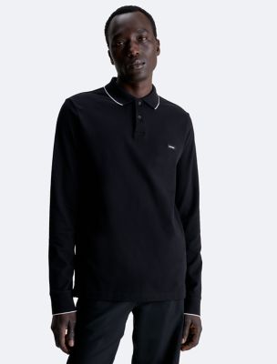 Calvin klein hot sale polo long sleeve