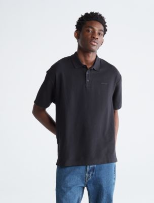 Relaxed Fit Heavy Pique Polo Shirt | Calvin Klein