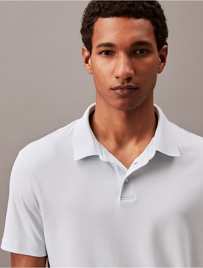 Smooth Cotton Allover Monogram Logo Polo Shirt | Calvin Klein® USA