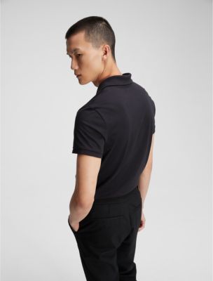 Calvin Klein Men's Quick-Drying Zipper Polo Top