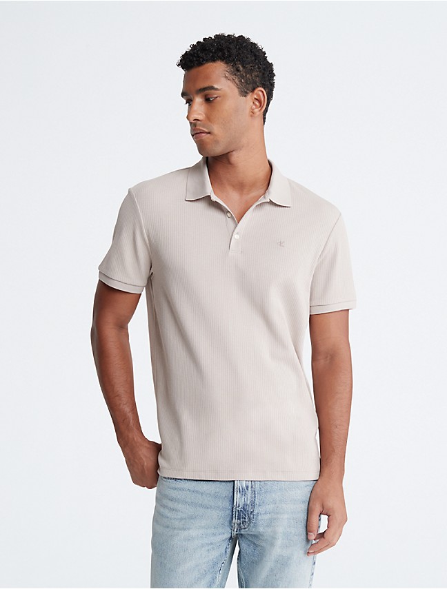 Calvin Klein Men's Liquid Touch Polo Solid with Uv Protection