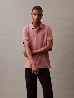 Calvin Klein Mens Whitman Zipped Polo Shirt - Golfonline