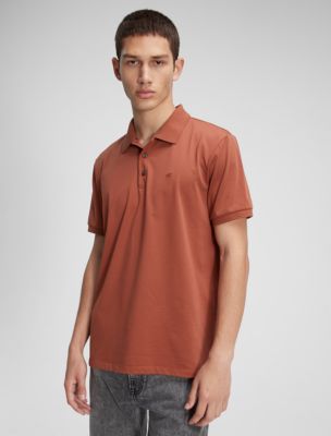 Smooth Cotton Polo Shirt, Sequoia