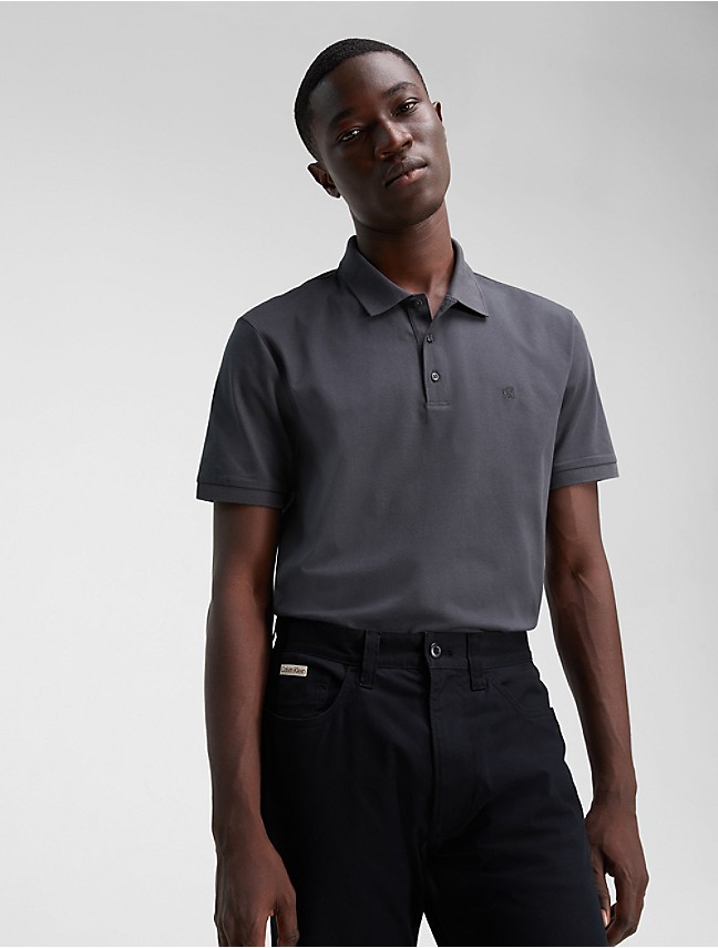Calvin Klein, Liquid Touch Long Sleeve Polo Shirt