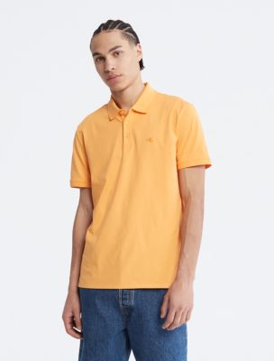 Smooth Cotton Polo Shirt, Blazing Orange