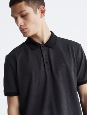 Stripe Jacquard Polo Shirt