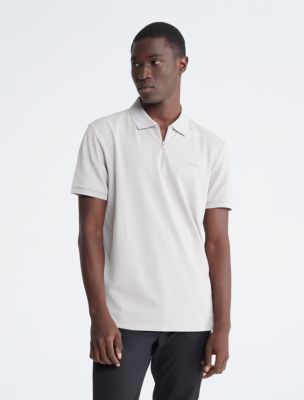 Tech Zip Polo Shirt, Porpoise