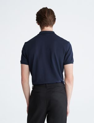 Tech Zip Polo Shirt, Dark Sapphire