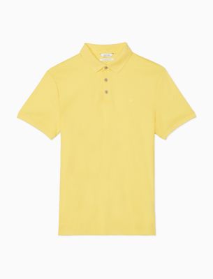 calvin klein men's liquid touch polo solid