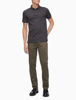 calvin klein liquid cotton polo slim fit