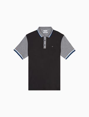 calvin klein black polo shirt