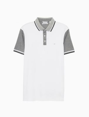 calvin klein liquid cotton polo slim fit