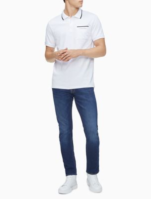 Image of Move  Logo Tipped Polo Shirt