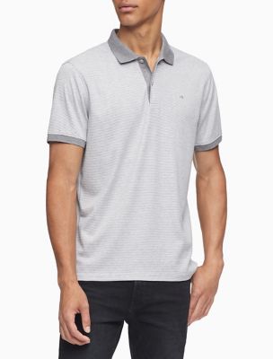 calvin klein men's liquid touch polo solid