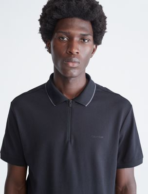 Calvin Klein Mens Whitman Zipped Polo Shirt - Golfonline