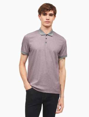 calvin klein liquid cotton polo shirt