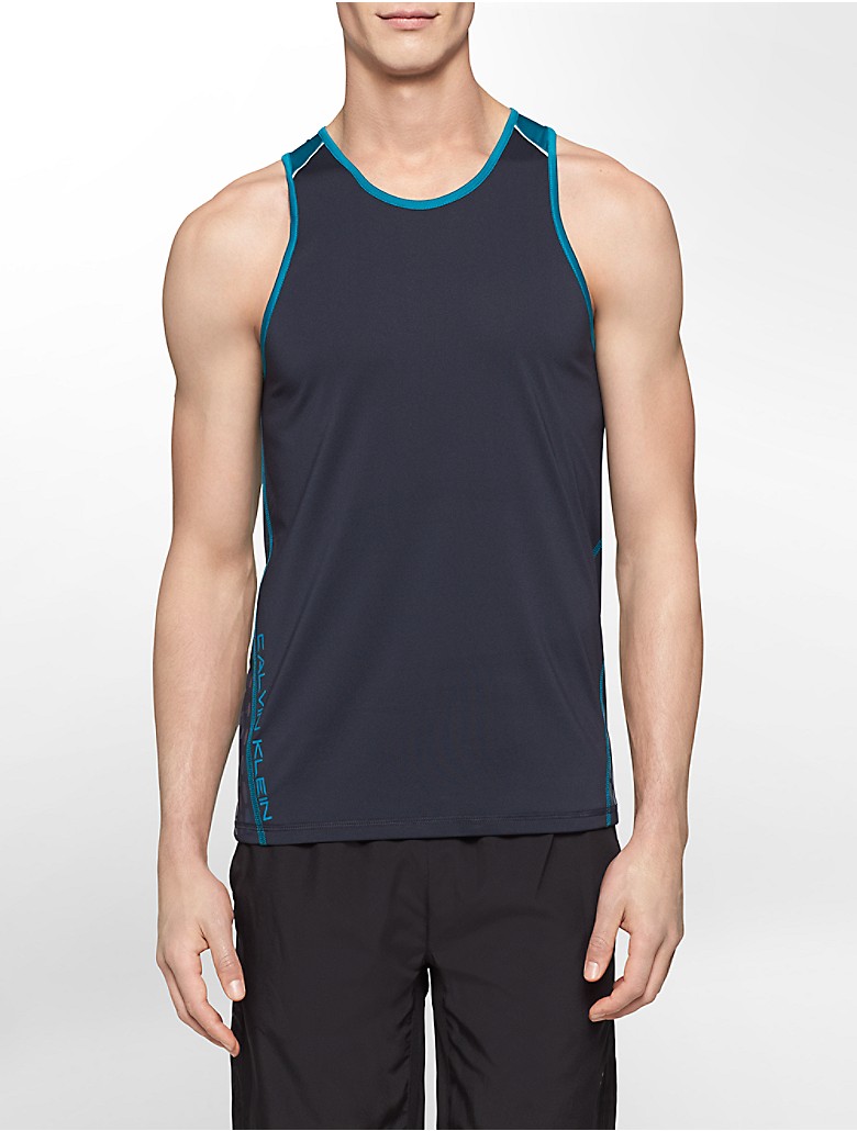 calvin klein mens performance classic fit colorblock tank top shirt | eBay