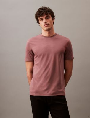 Calvin Klein Gold Logo Rose Pink Slim Fit T-Shirt