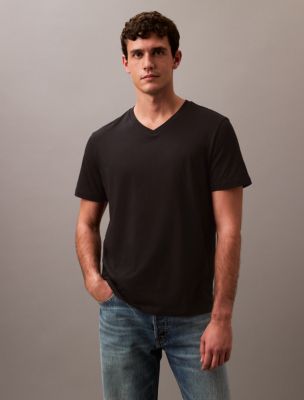 Liquid Touch Classic V Neck T Shirt Calvin Klein USA