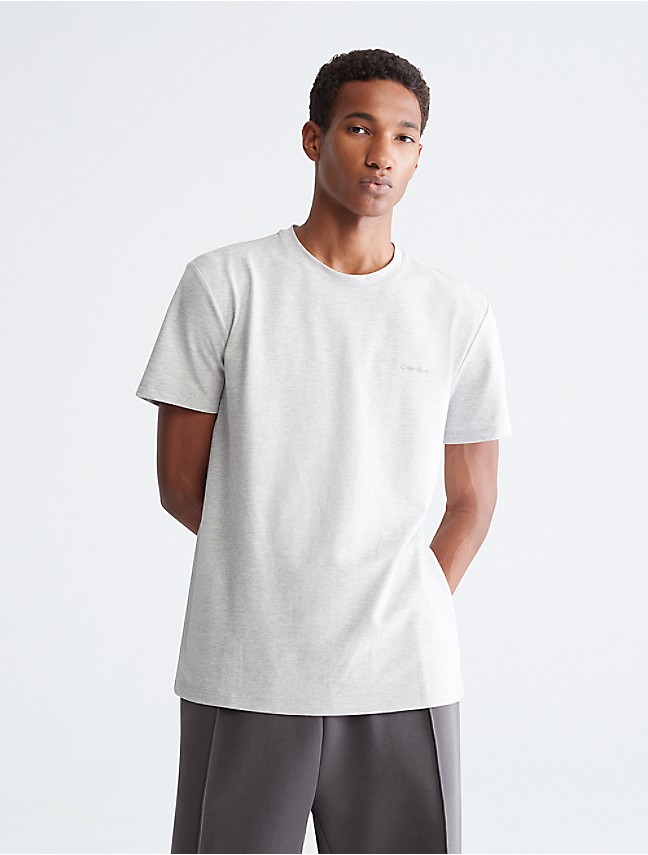Buy Calvin Klein Men's Circle Monogram Logo Crewneck T-Shirt, Brilliant  White, Large at