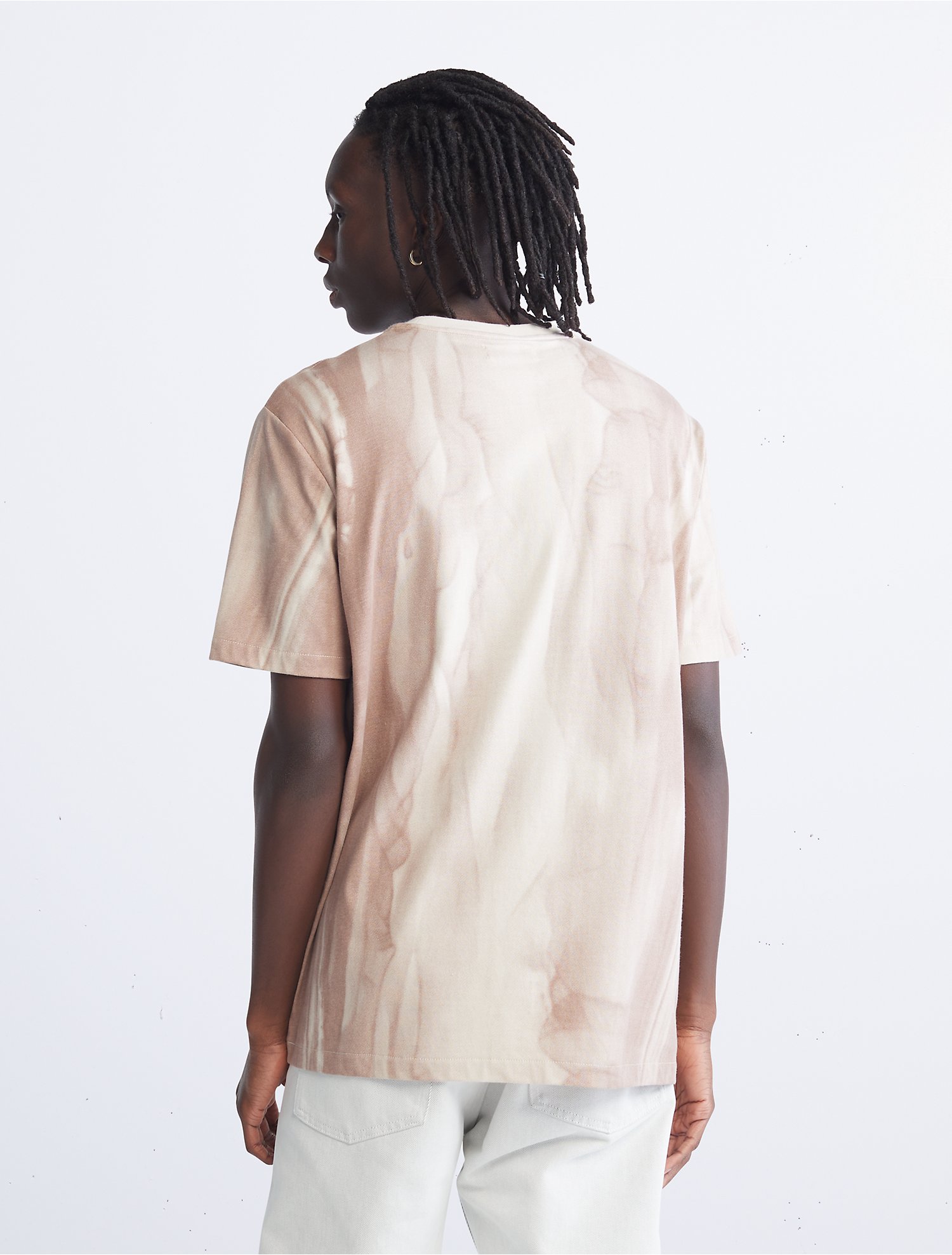 Smooth Cotton Ocean Marble Crewneck T-Shirt | Calvin Klein® USA