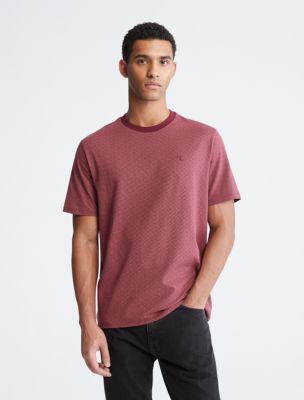 Burgundy calvin klein t shirt sale