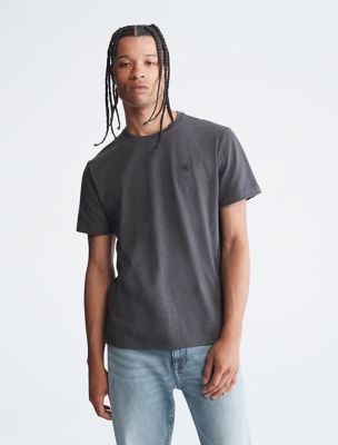 Smooth Cotton Monogram Logo T-Shirt, Gunmetal Heather