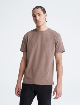 Smooth Cotton Monogram Logo T-Shirt, Mauve Brown