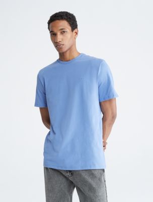 Smooth Cotton Monogram Logo T-Shirt, Bleached Denim