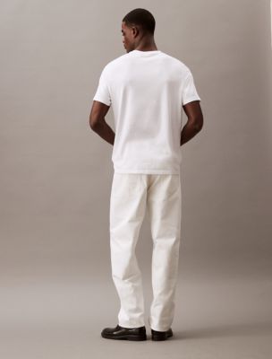 Smooth Cotton Monogram Logo T-Shirt, Brilliant White