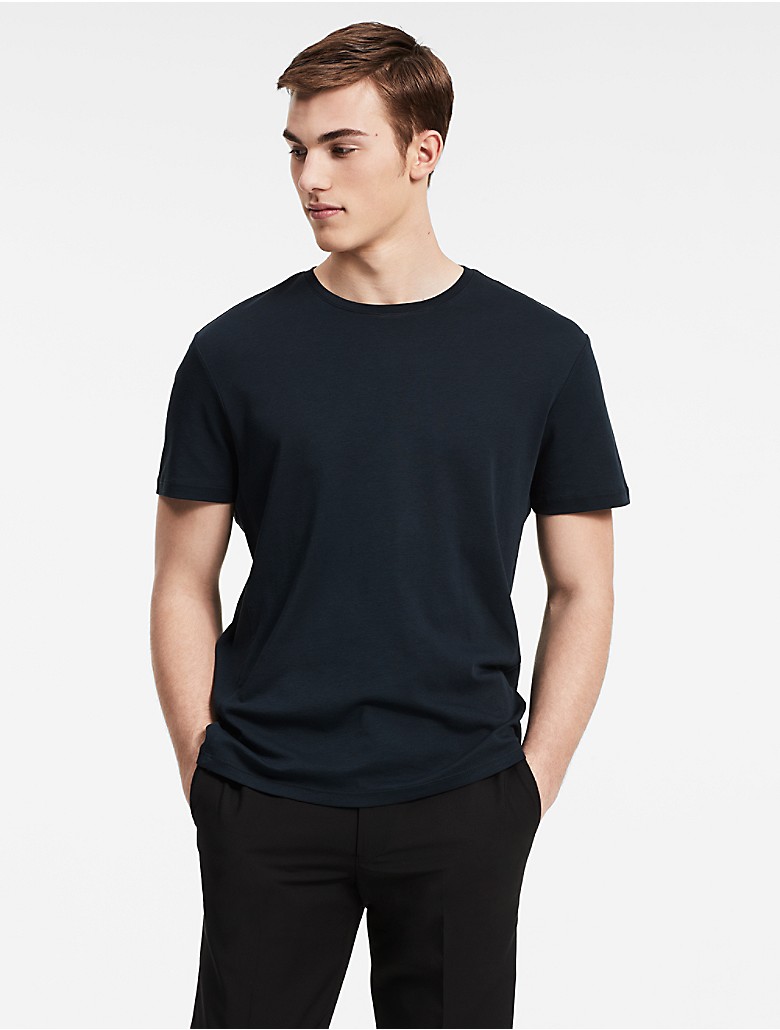calvin klein mens classic fit pima cotton crewneck t-shirt | eBay
