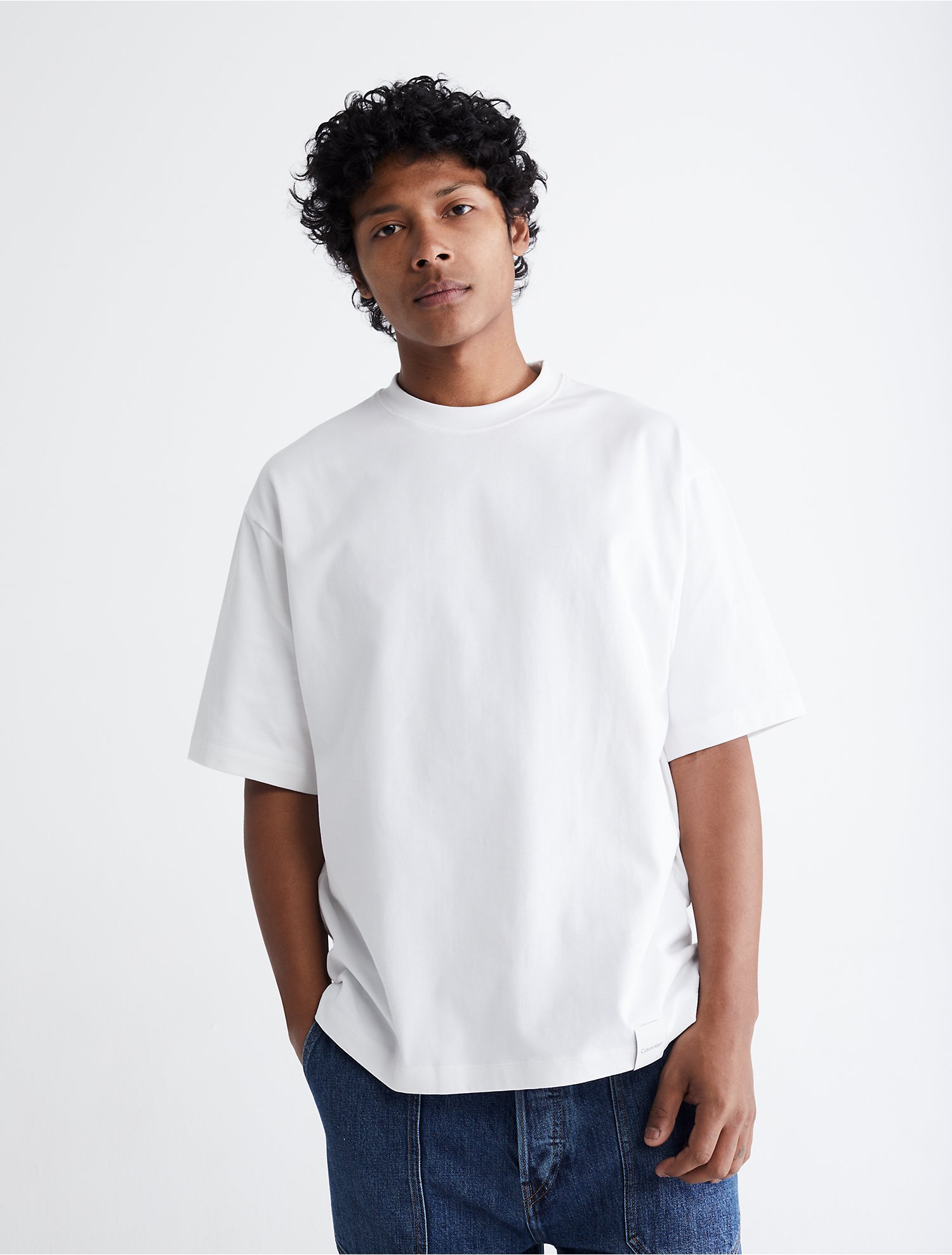 Standards Compact Cotton Crewneck T-Shirt | Calvin Klein® USA