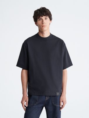 Calvin Klein Relaxed T-shirt With All Over Logo Black