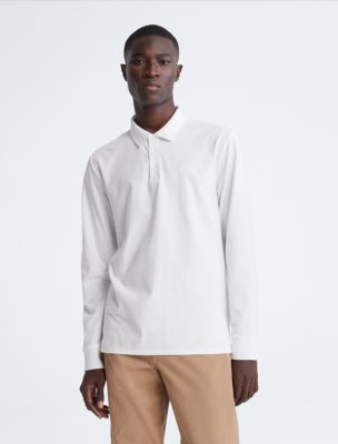 Smooth Cotton Solid Polo Shirt | Calvin Klein