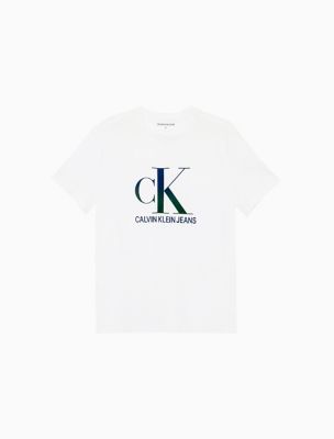 calvin klein monogram logo t shirt