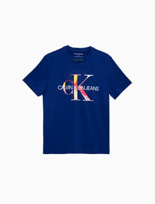 calvin klein monogram logo t shirt