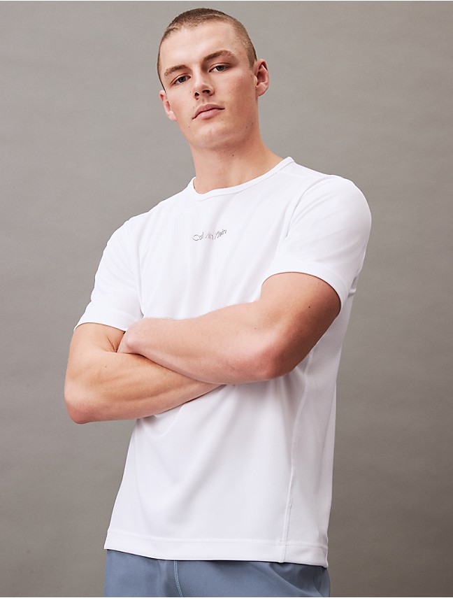New Calvin Klein Men's CK ONE M Medium White Crewneck T-Shirt