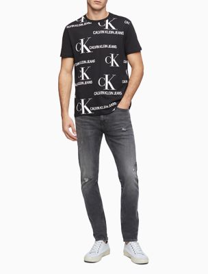 calvin klein logo t shirt