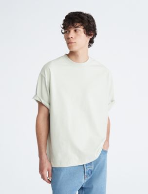 Calvin Klein Relaxed Fit Archive Logo Crewneck T-shirt in White for Men