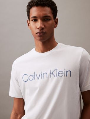 Buy Calvin Klein Men's Short Sleeve Classic Ck Logo Crew Neck T-Shirt  Online at desertcartSeychelles