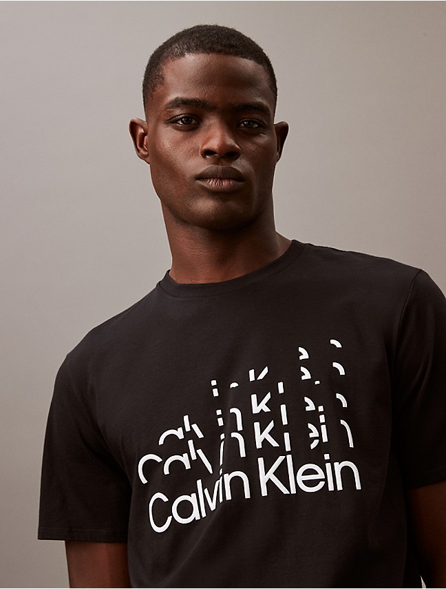 Calvin Klein Men's Monogram Logo Waffle Knit Henley Long Sleeve
