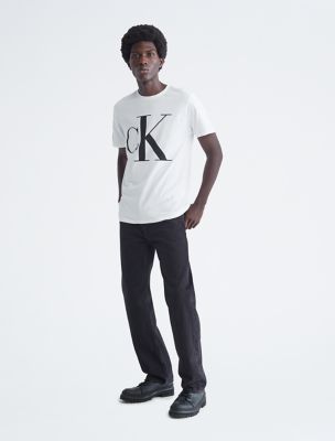 Calvin Klein Men's Monogram Tee - White - Xs