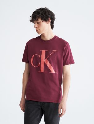 Monogram Tee, Deep Rouge