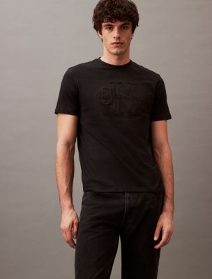 CALVIN KLEIN t-shirt MONOGRAM LOGO Grey